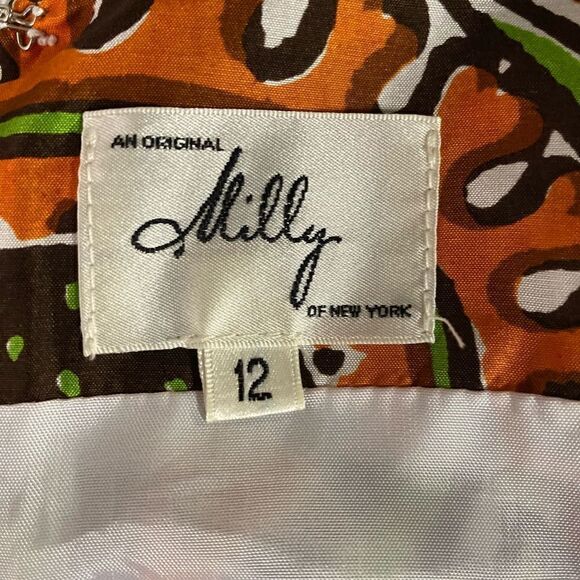 #315 MILLY Silk Mod Mini Dress - Picture 5 of 8